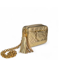 Chanel 90s Bijoux Quilted Lambskin CC Tassel Camera Bag
