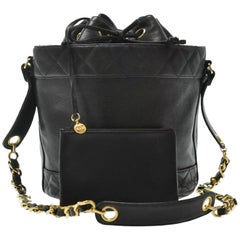 Chanel 90's Black Iconic Bucket Bag