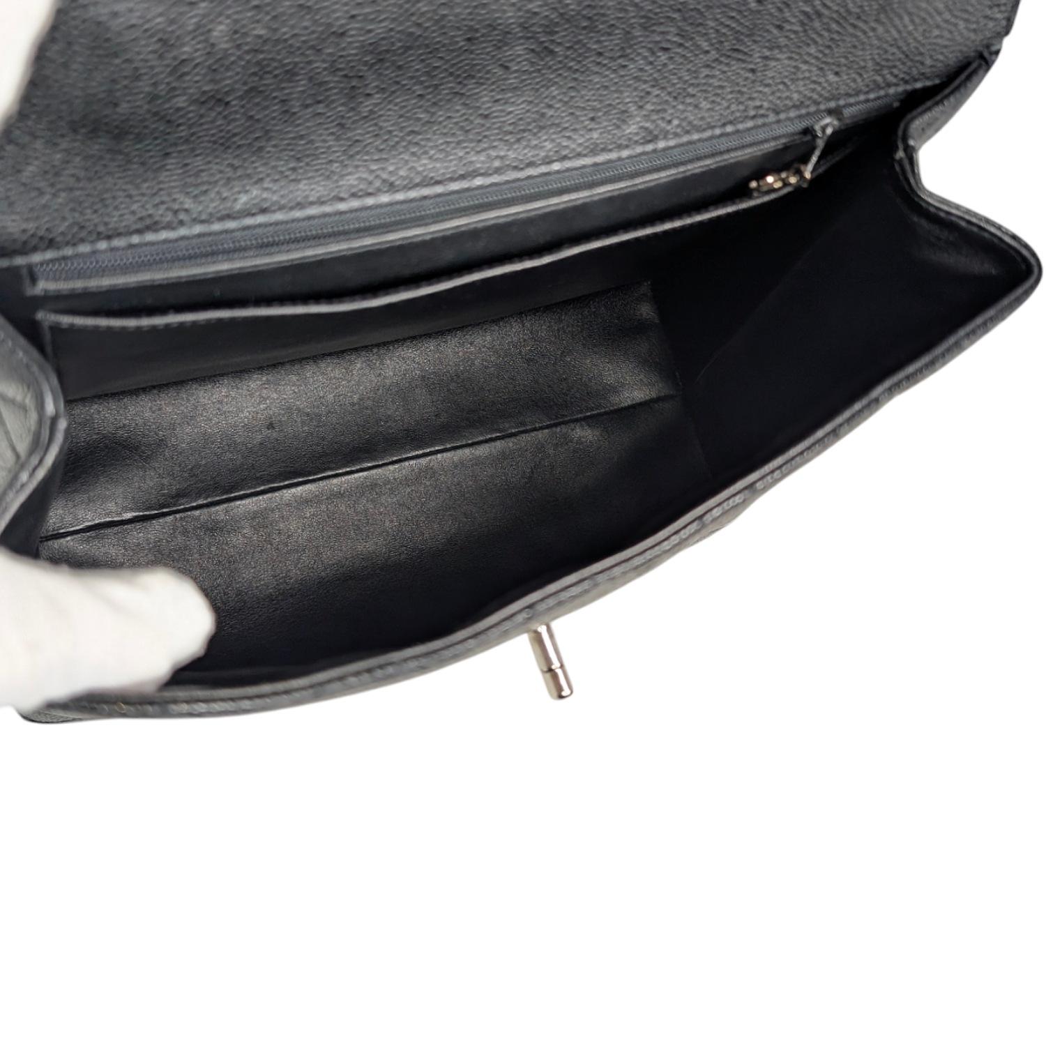 Chanel 90s Caviar Quilted Kelly Top Handle Bag 2