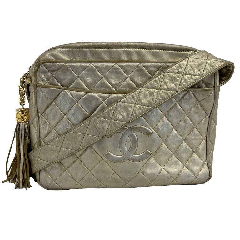 Vintage chanel camera bag with tassel store