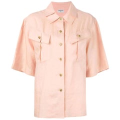 Chanel 90s Pink Linen Shirt