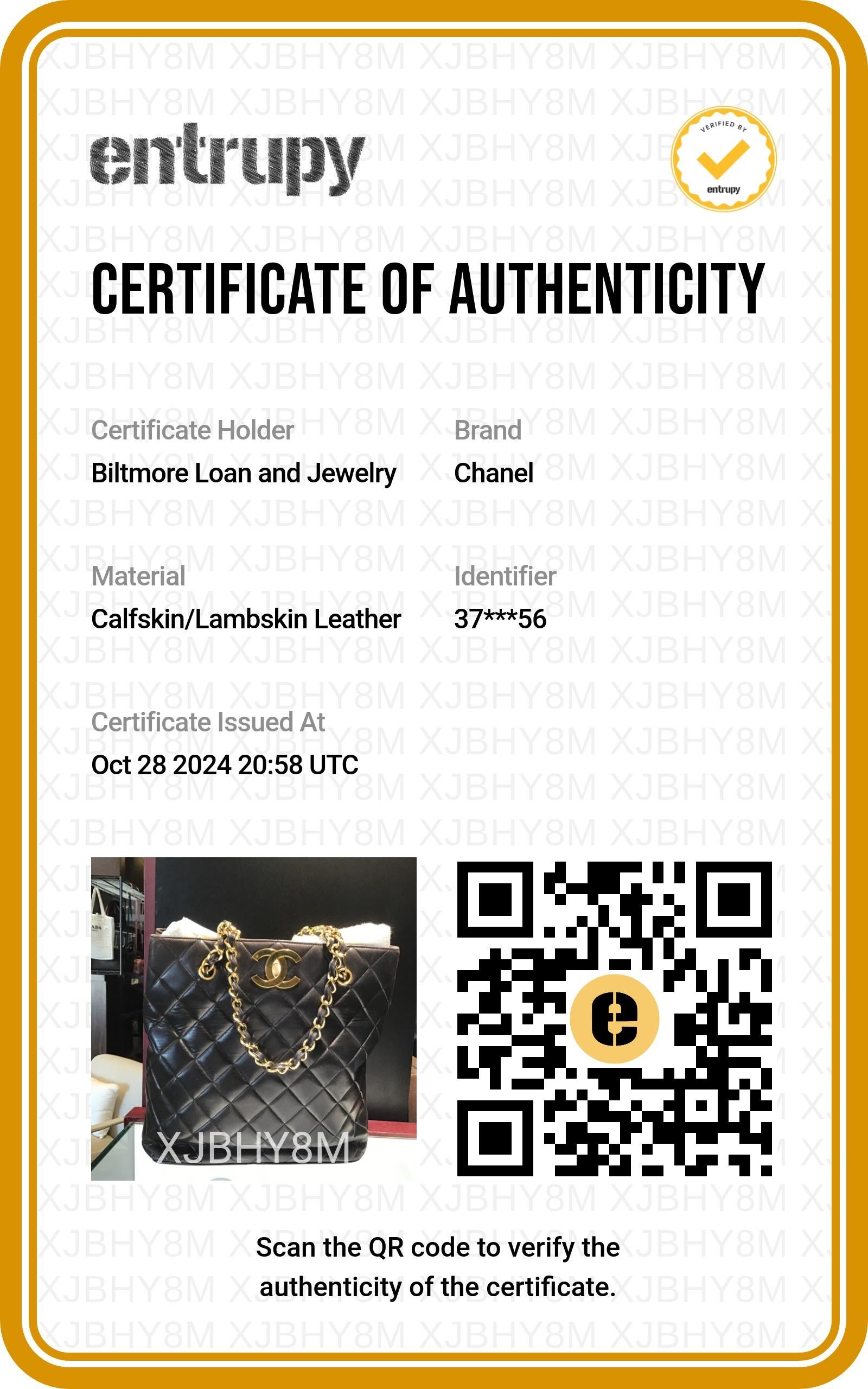 Chanel 90s Quilted Lambskin Oversize CC Shopping Tote For Sale 4