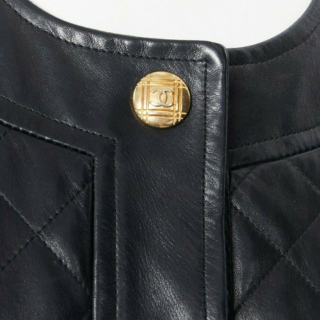 Chanel Leather Bomber - For Sale on 1stDibs  chanel leather bomber jacket, chanel  bomber jackets, chanel bomber