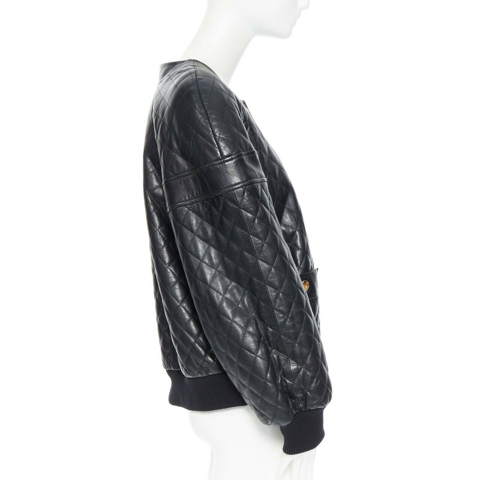 chanel quilted leather jacket