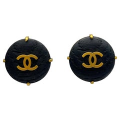 chanel gold drop earrings vintage