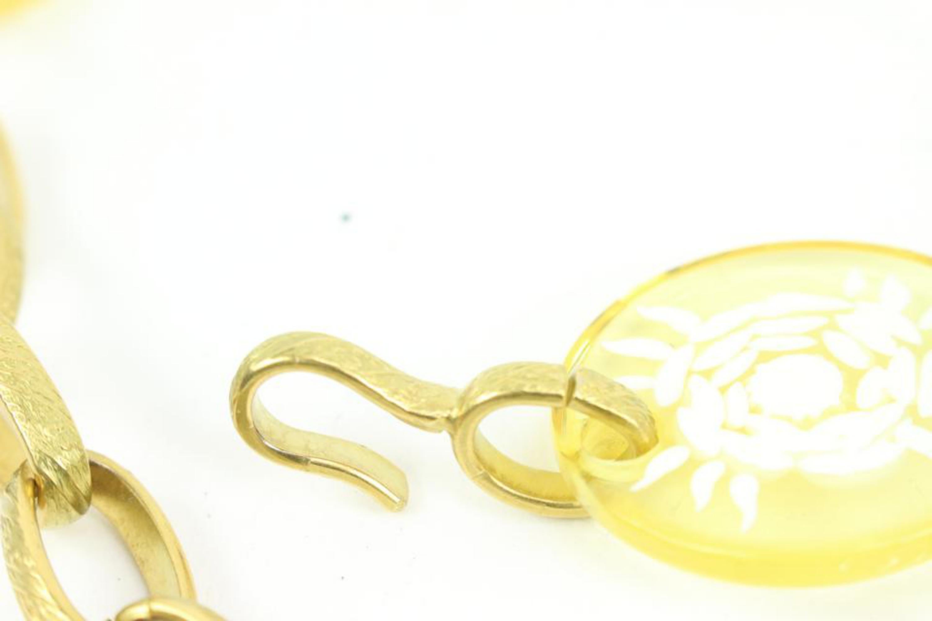 Chanel 95C klar x Gold CC Kette Gürtel Halskette 2way 89cz425s
Datum Code/Seriennummer: 95 C
Hergestellt in: Frankreich
Maße: Länge:  37