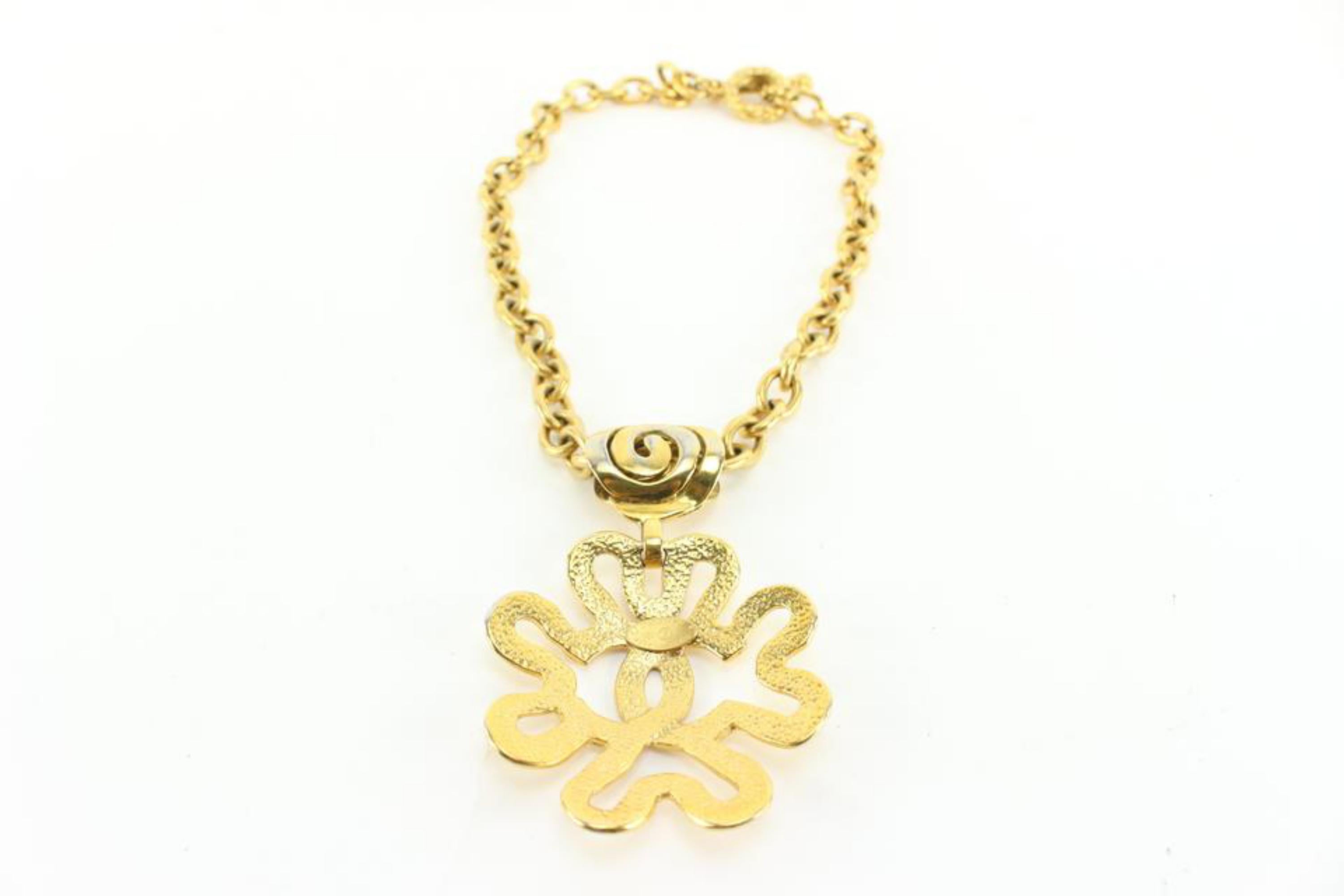 gold plated chanel necklace