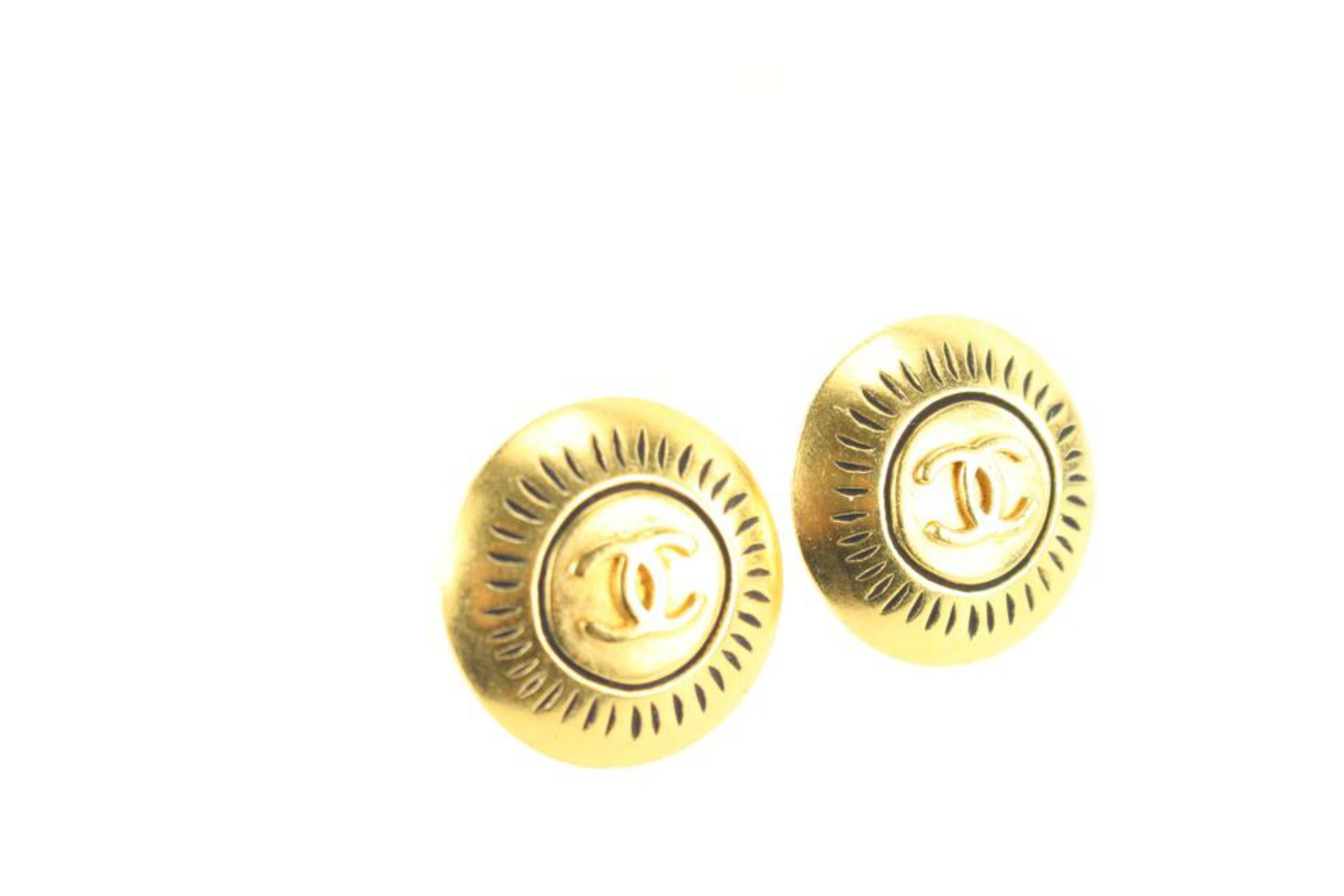 Chanel 96c Gold CC Earrings 53ck614s 5