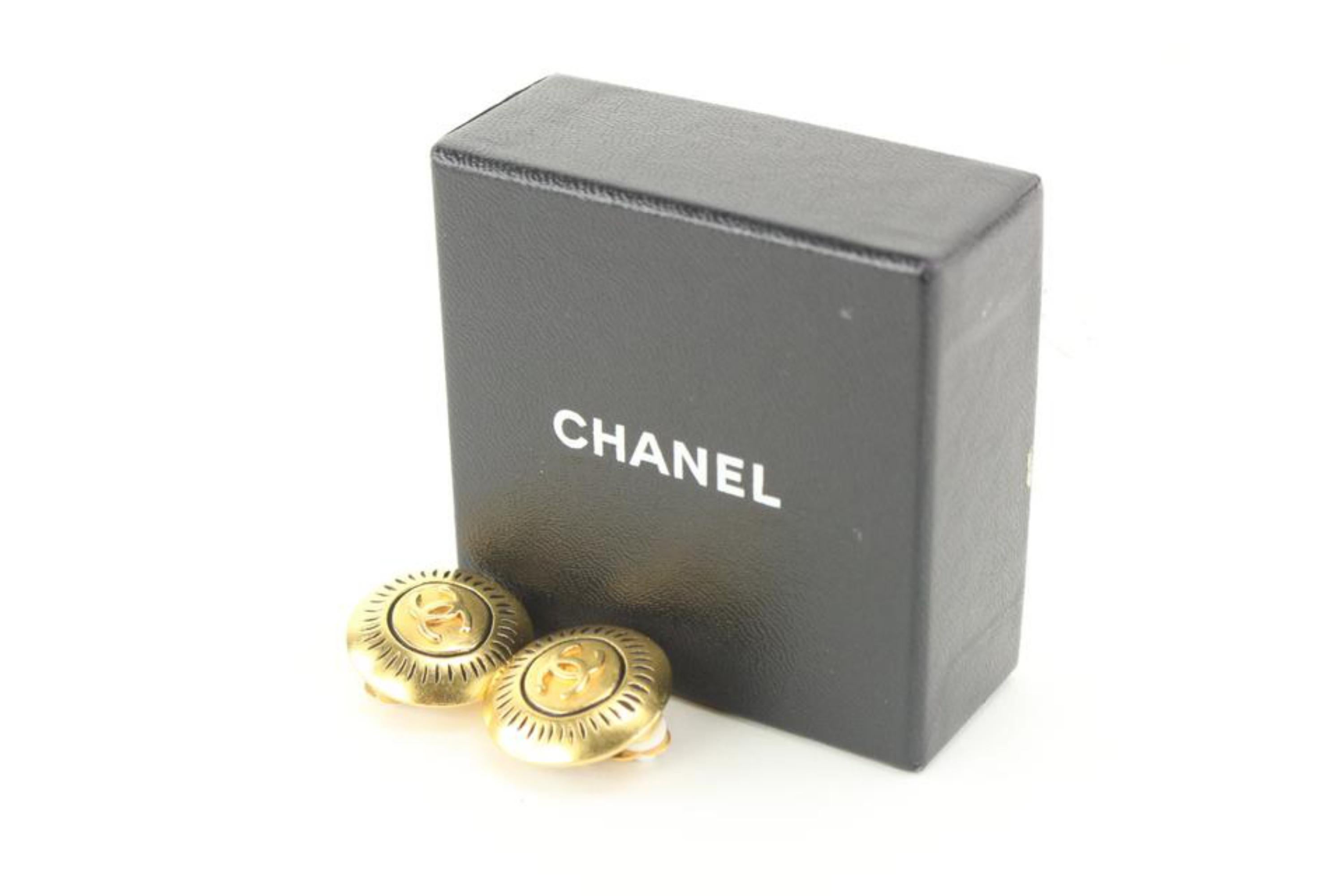 Chanel 96c Gold CC Earrings 53ck614s 6