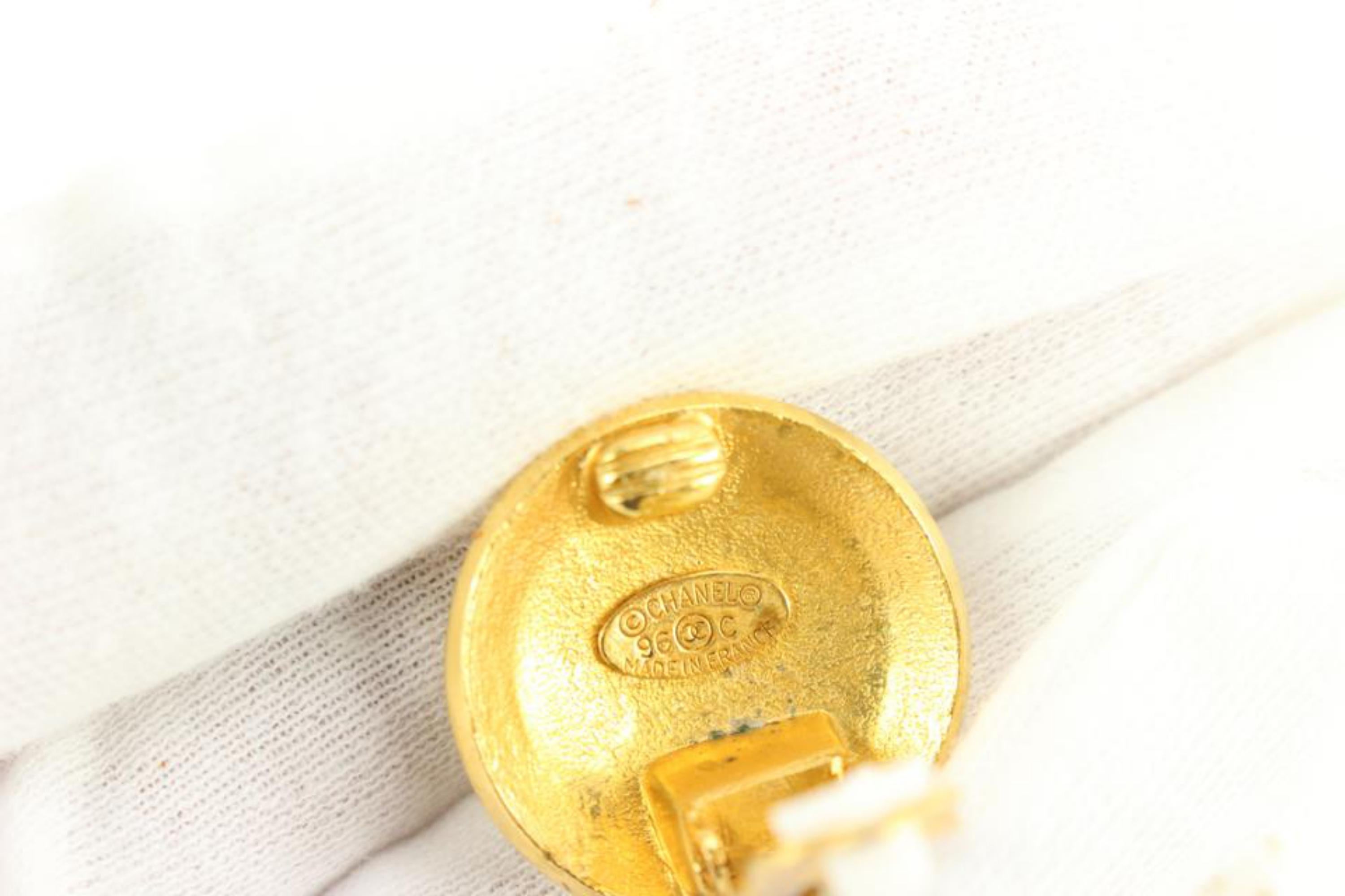 Chanel 96c Gold CC Earrings 53ck614s 7