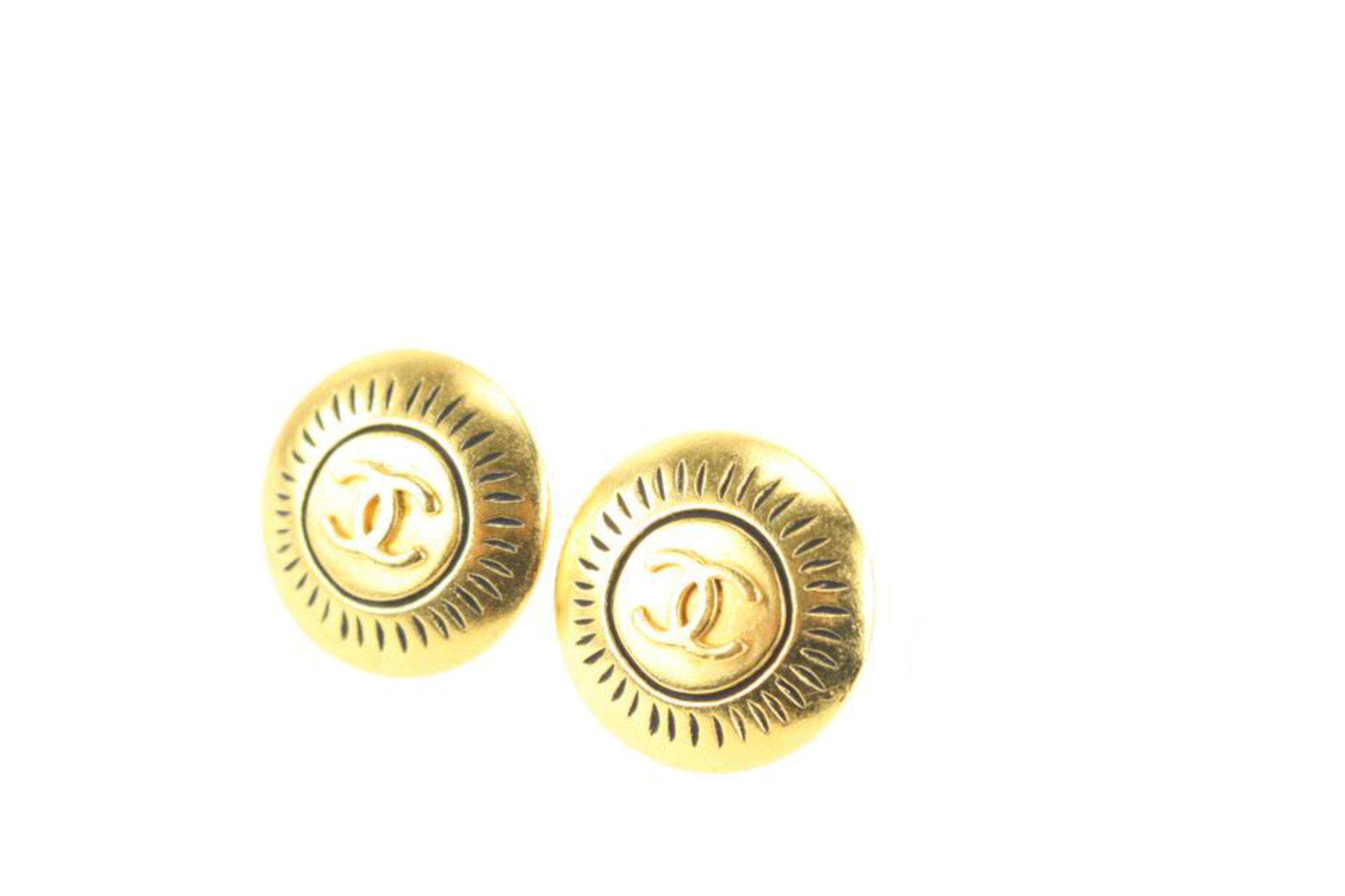 Chanel 96c Gold CC Earrings 53ck614s 1