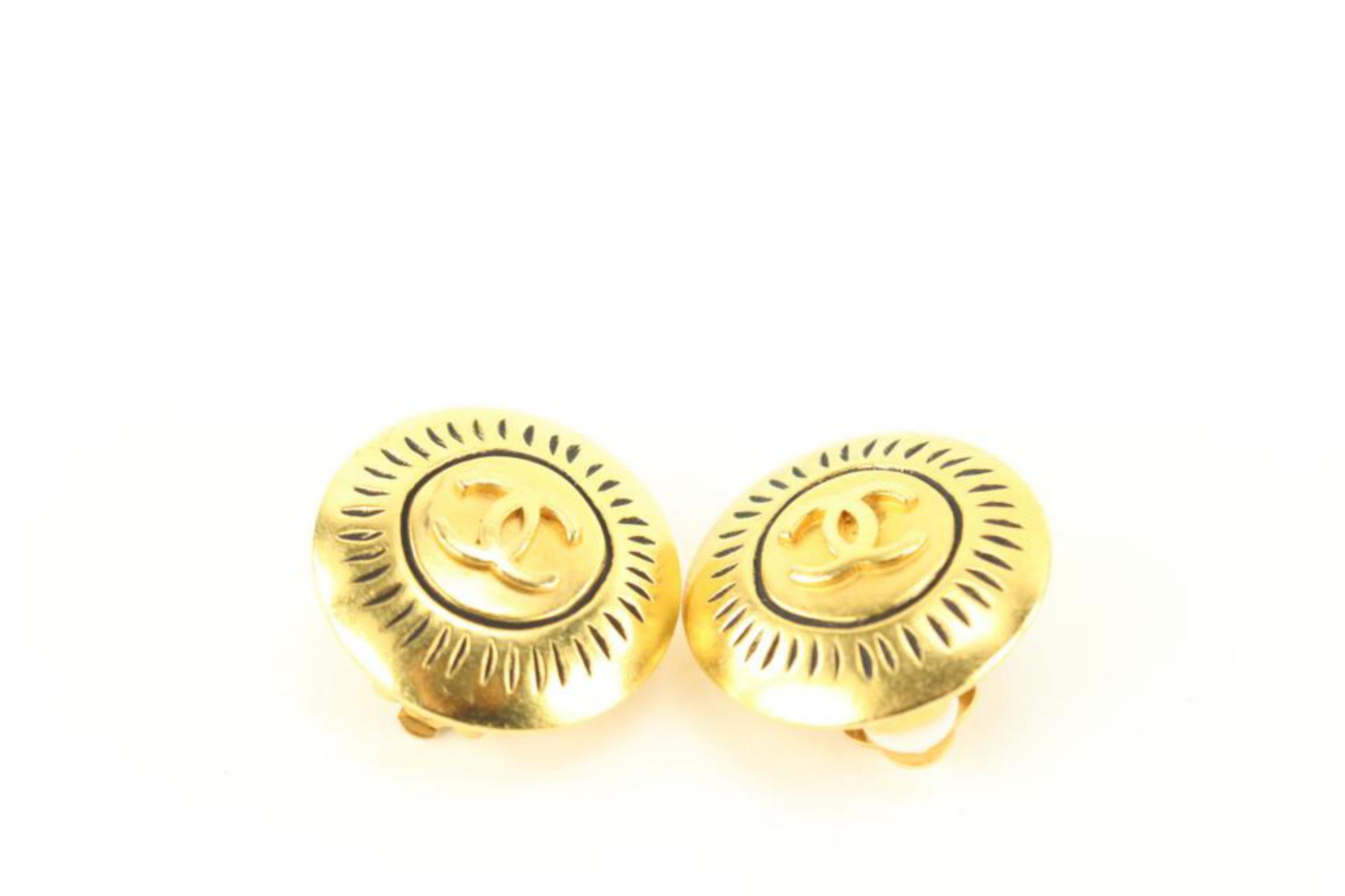 Chanel 96c Gold CC Earrings 53ck614s 2