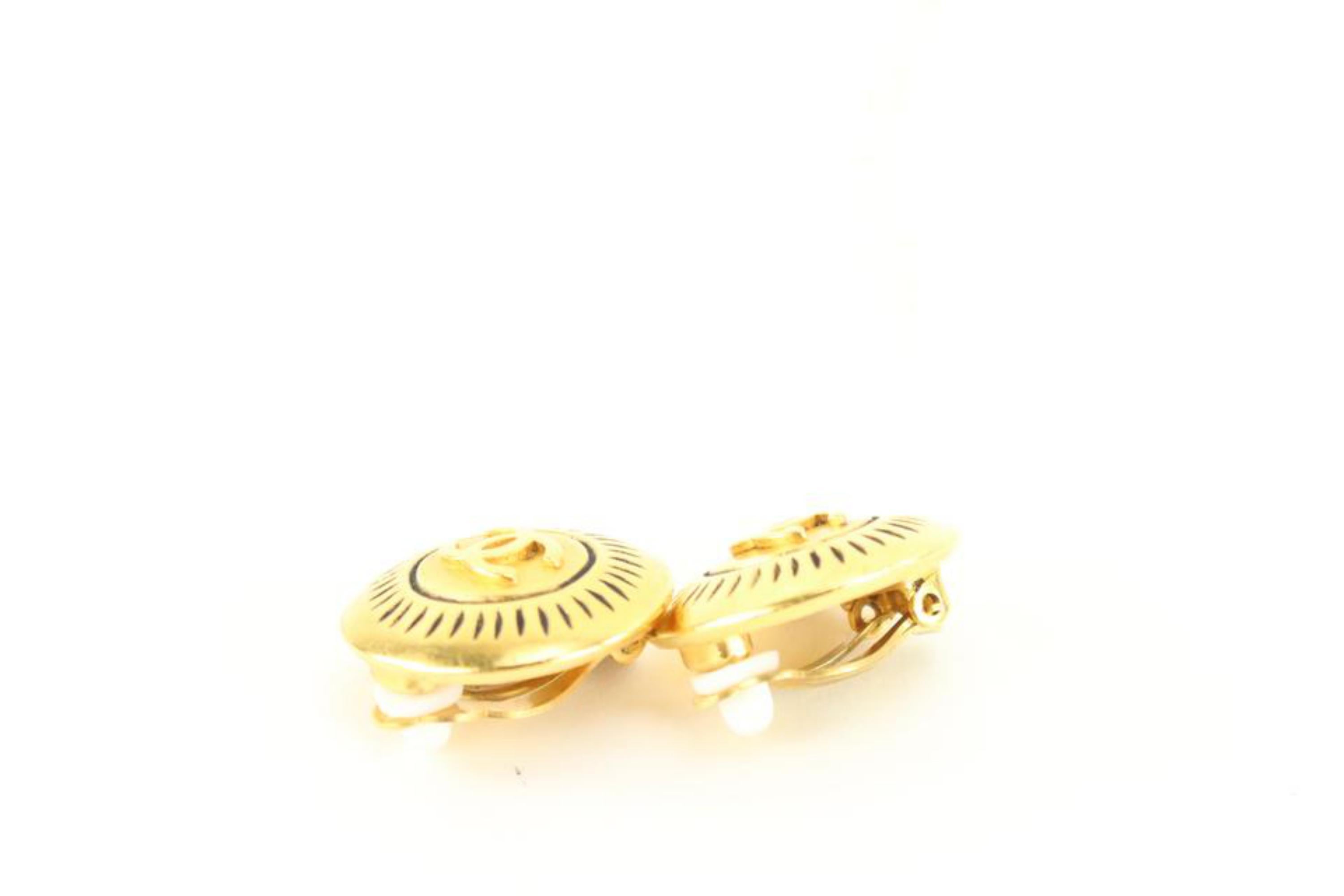 Chanel 96c Gold CC Earrings 53ck614s 3