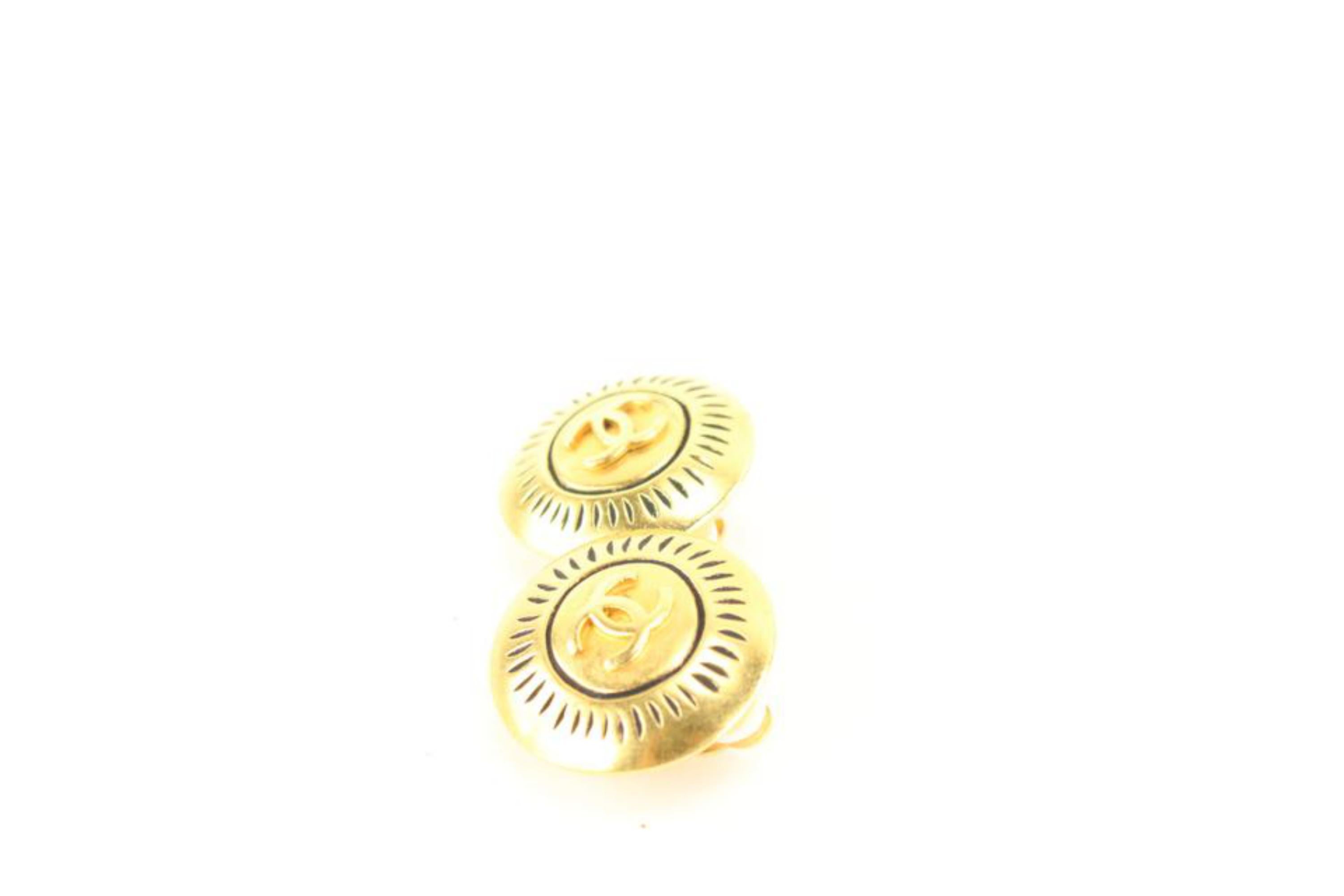 Chanel 96c Gold CC Earrings 53ck614s 4
