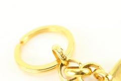 Chanel 96P Gold Plated CC Keychain Bag Charm 49cz77s