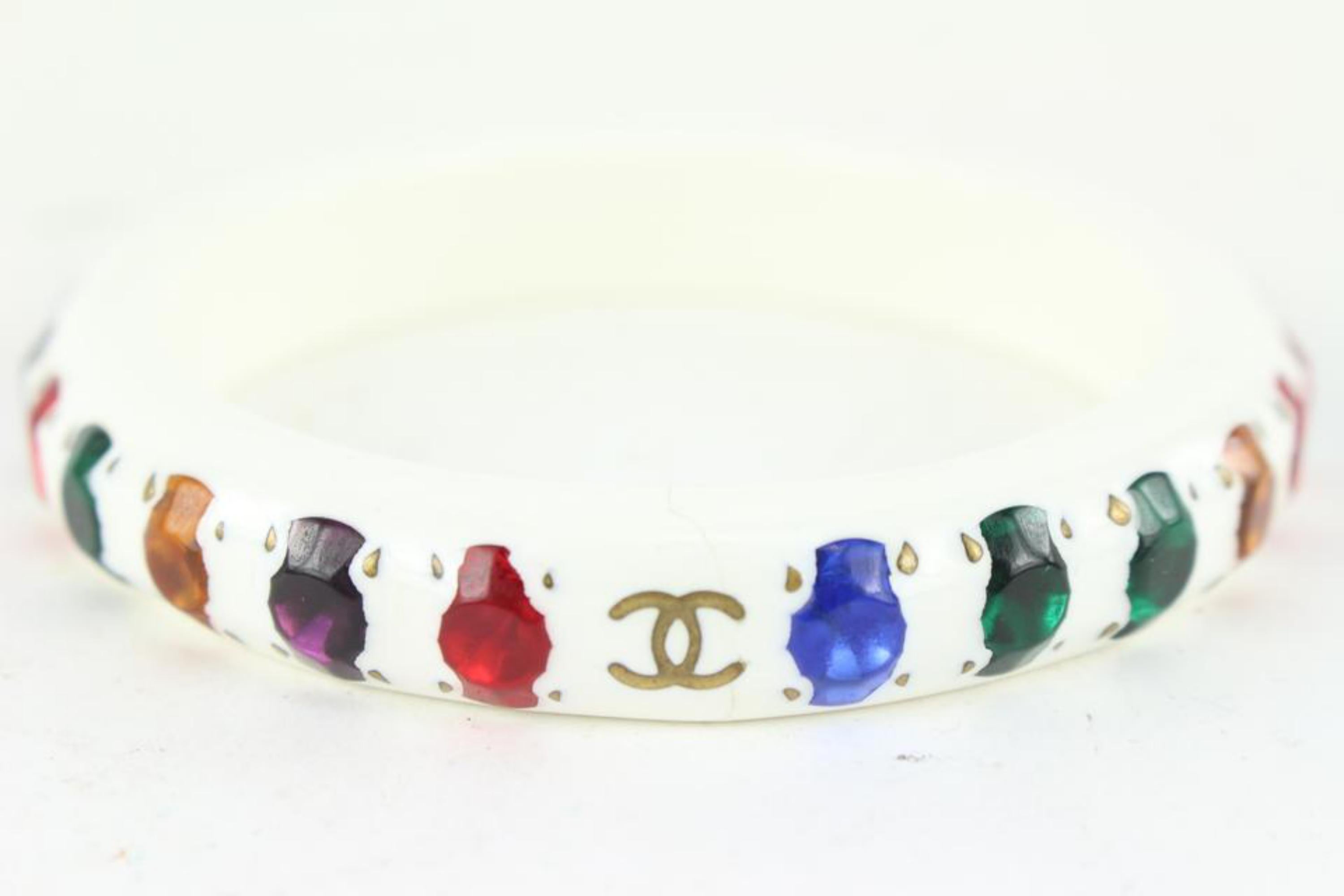 Women's Chanel 96p Gripoix CC Logo Bangle Bracelet 96101c11 For Sale