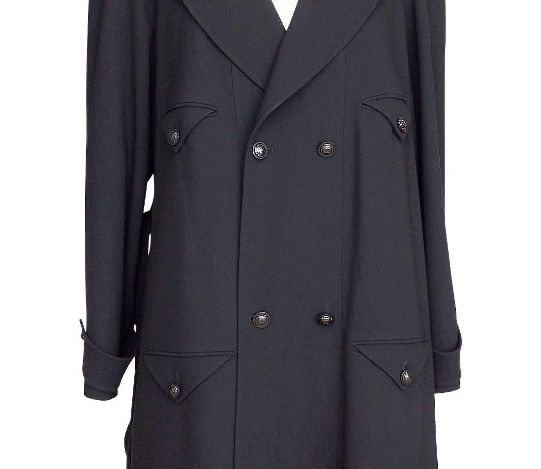 Chanel 97A Coat Trench Inspired Wool Chic 40 / 8 In Excellent Condition In Miami, FL