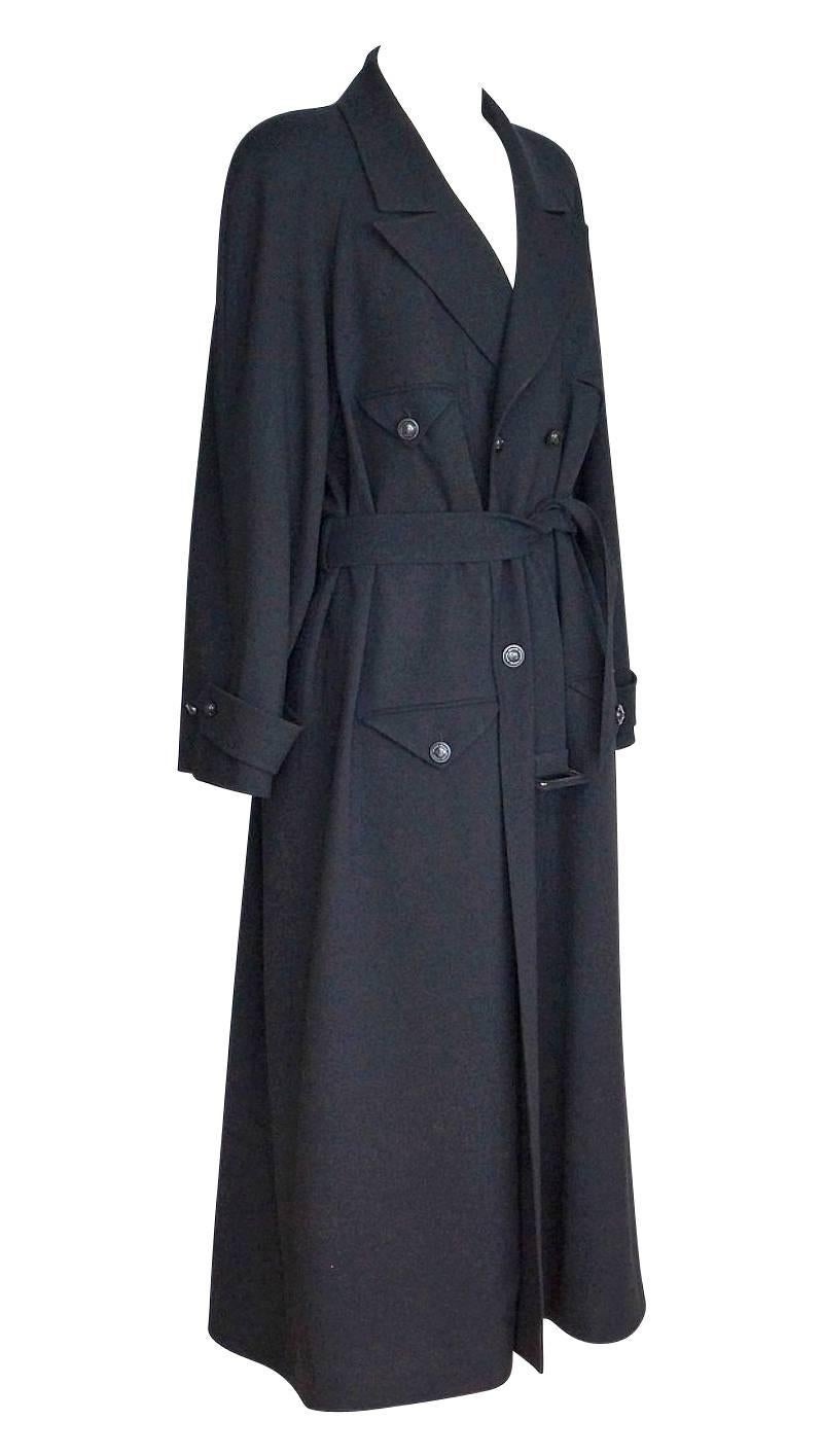 Chanel 97A Coat Trench Inspired Wool Chic 40 / 8 1