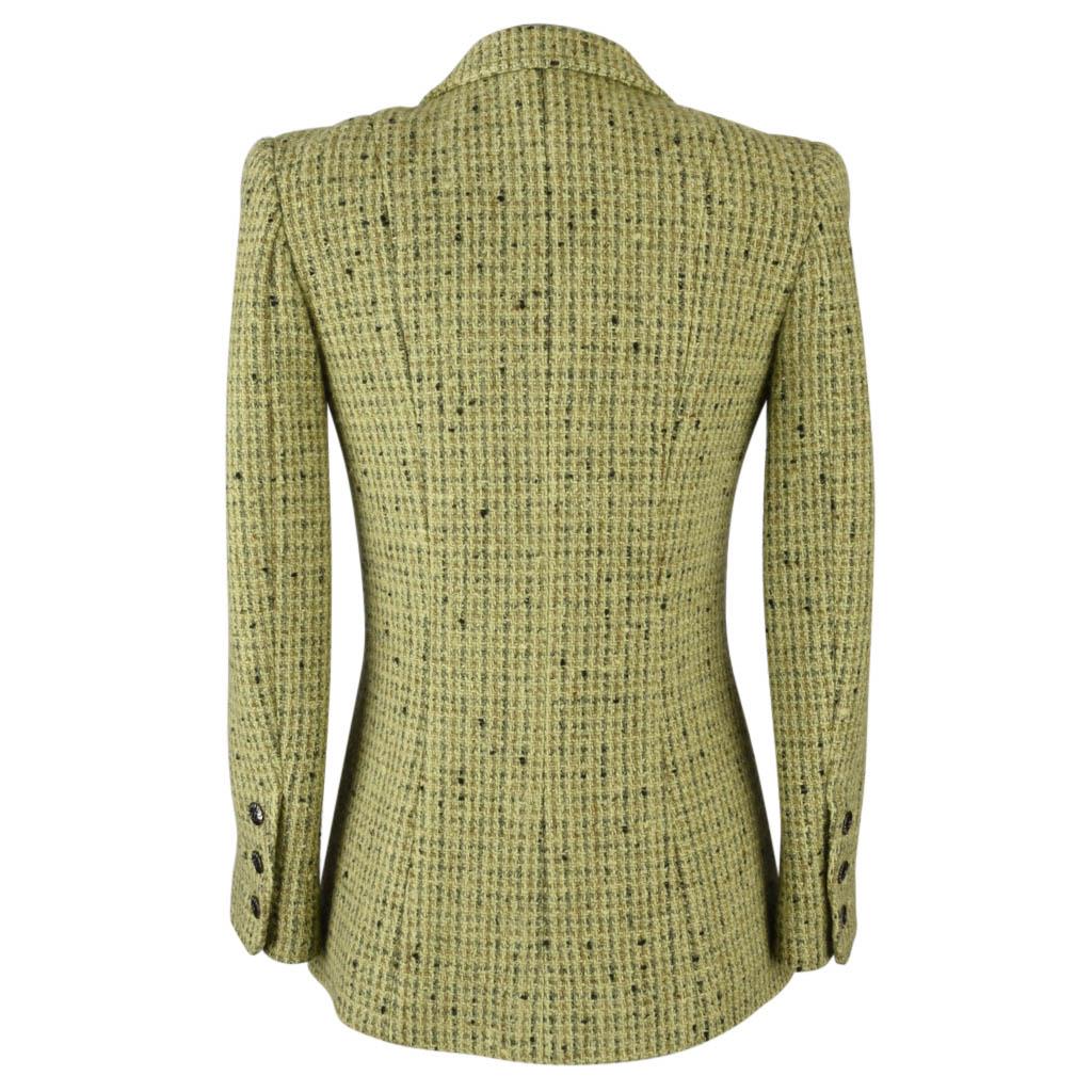 Chanel 97A Jacket  Divine Fresh Green Tweed  34 / 4 For Sale 1