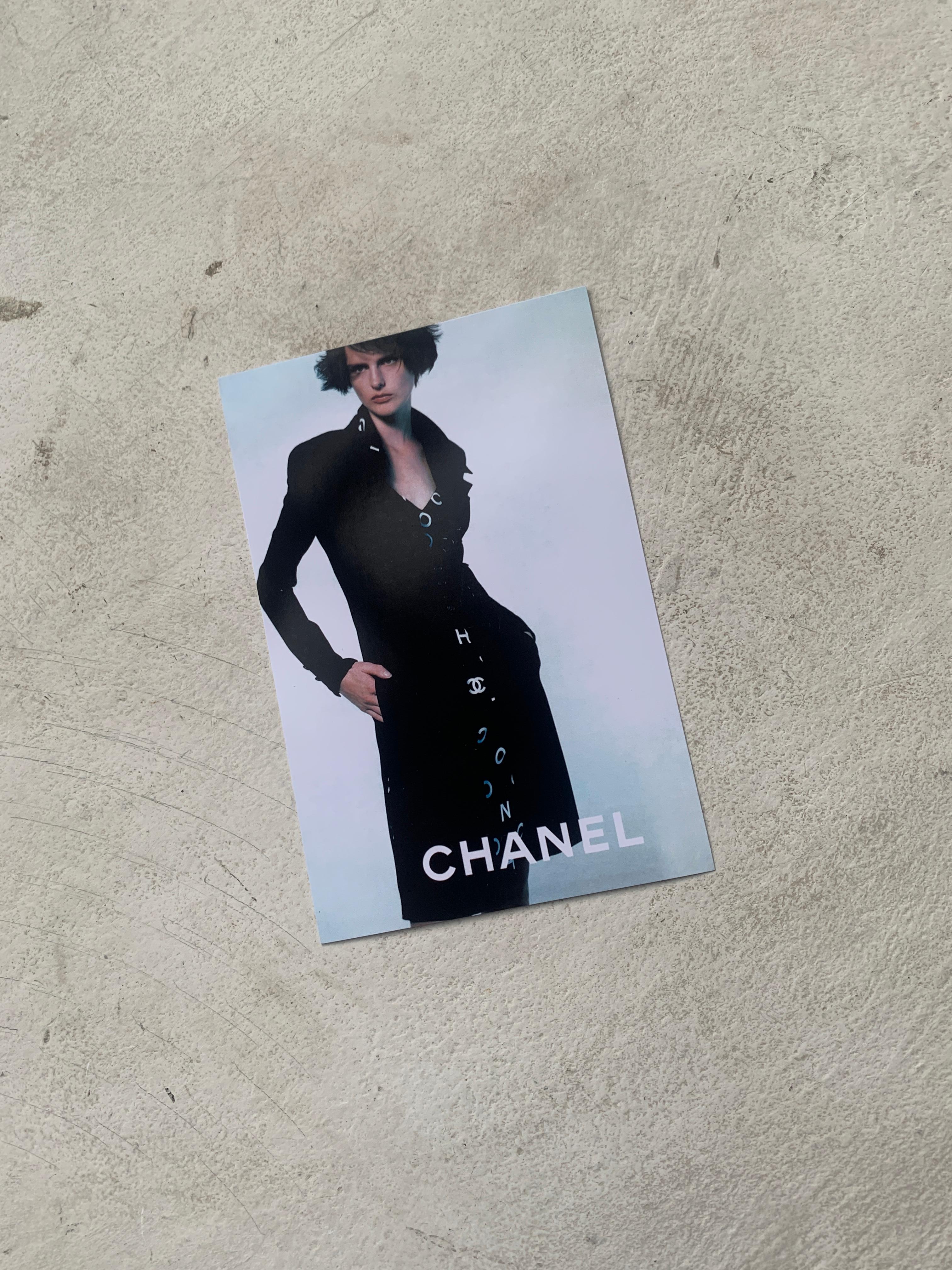 Chanel 97P Spring 1997 Most Wanted Runway Logo Runway Alpha  Coco Print Dress For Sale 5
