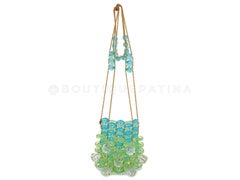 Chanel 97P Vintage Lucite Crystal Beaded Evening Bag 24k GHW 68453