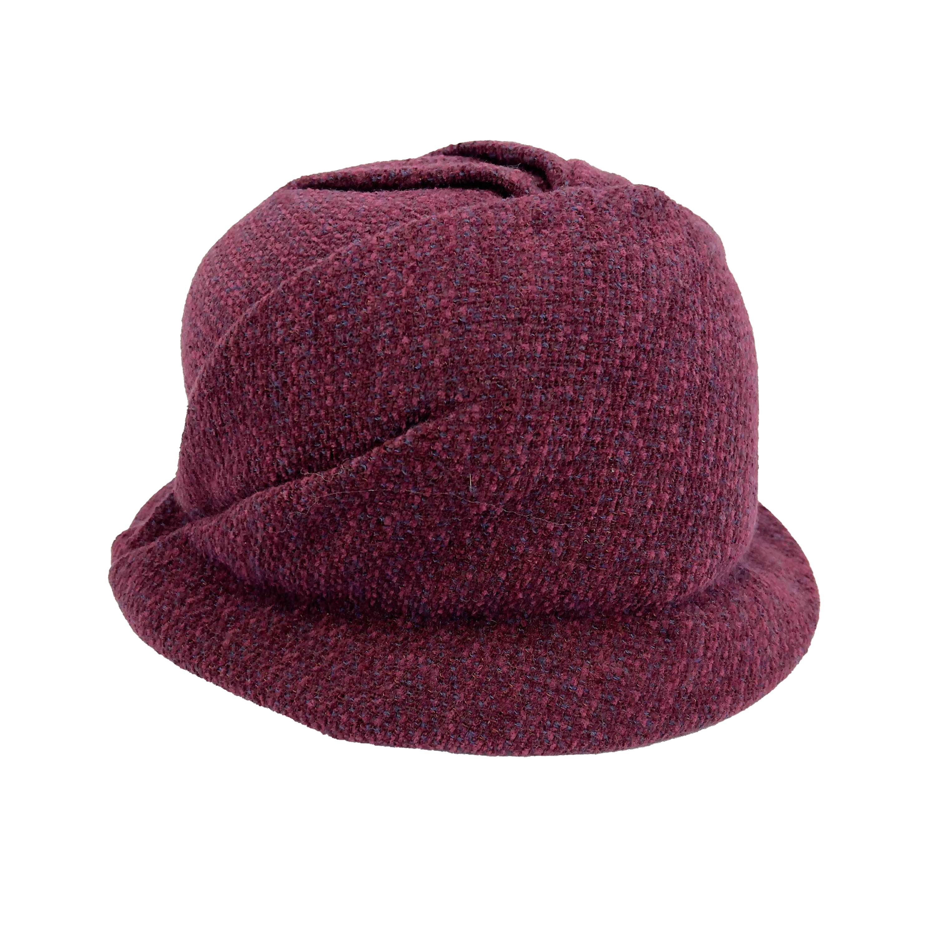 CHANEL- 98A - Ensemble 3 pièces - Chapeau / veste / jupe en bouclette - Mulberry - Taille 40 US 8 Pour femmes en vente