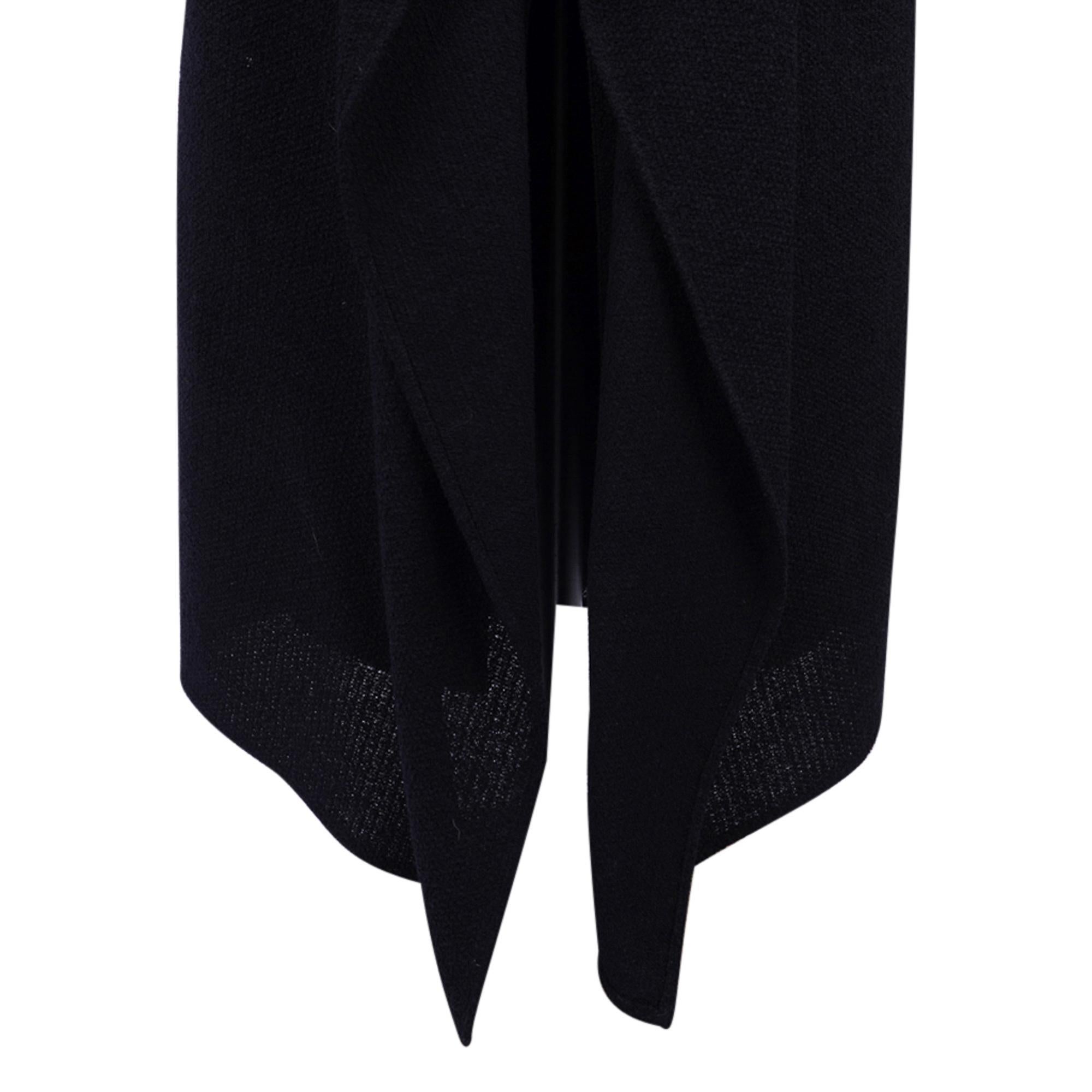 Jupe longue et droite Chanel 98A magnifiquement drapée à l'arrière, taille 36/4 en vente 5