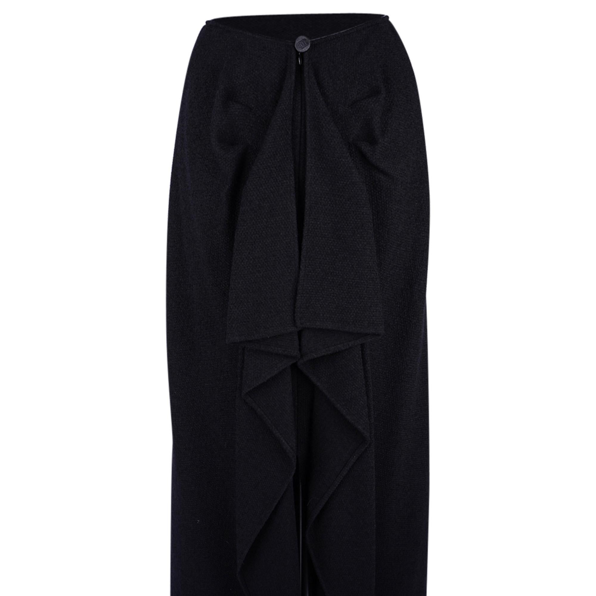 Jupe longue et droite Chanel 98A magnifiquement drapée à l'arrière, taille 36/4 en vente 7