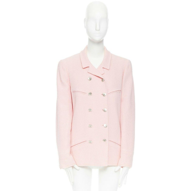 Tweed suit jacket Chanel Pink size 36 FR in Tweed - 35298928