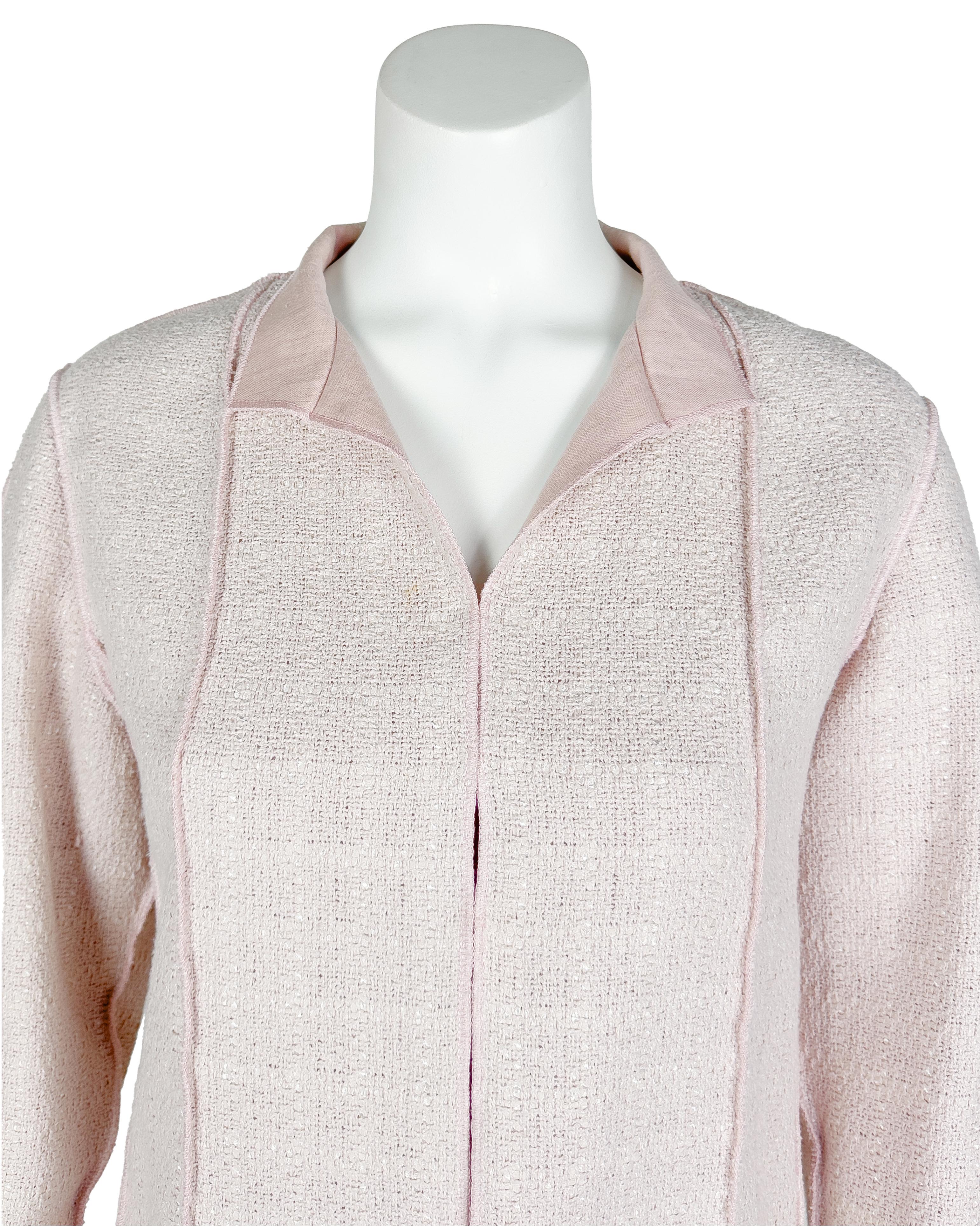Donna Abito con gonna Chanel 99P Baby Pink in cotone e viscosa in vendita