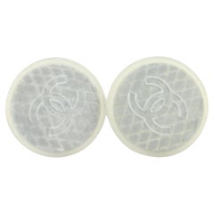 Chanel 99S Quilted Jelly CC Pierce Earrings 108c23