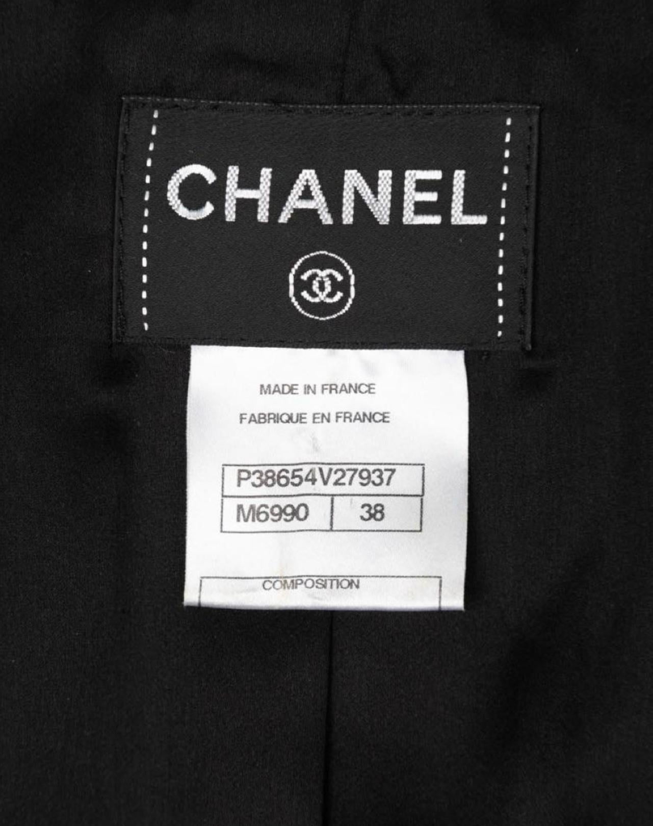 Chanel 9K$ Ad Campaign Black Tweed Jacket Coat  16