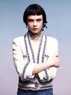 Chanel 9K$ Cara Delevingne Style Lesage Tweed Jacket 40 FR