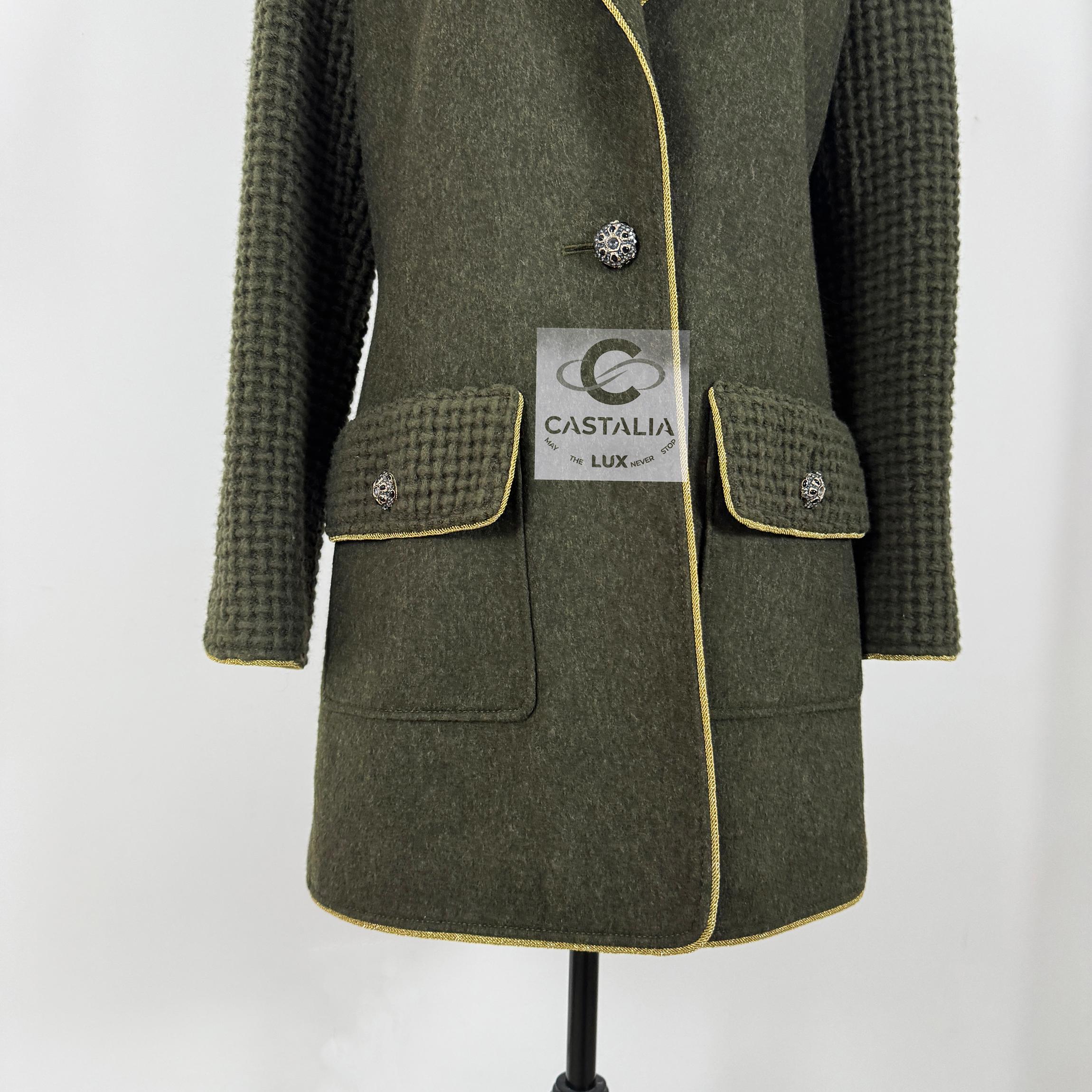 Chanel 9K$ Chris Jenner Style Runway Tweed Jacket 42 FR 6