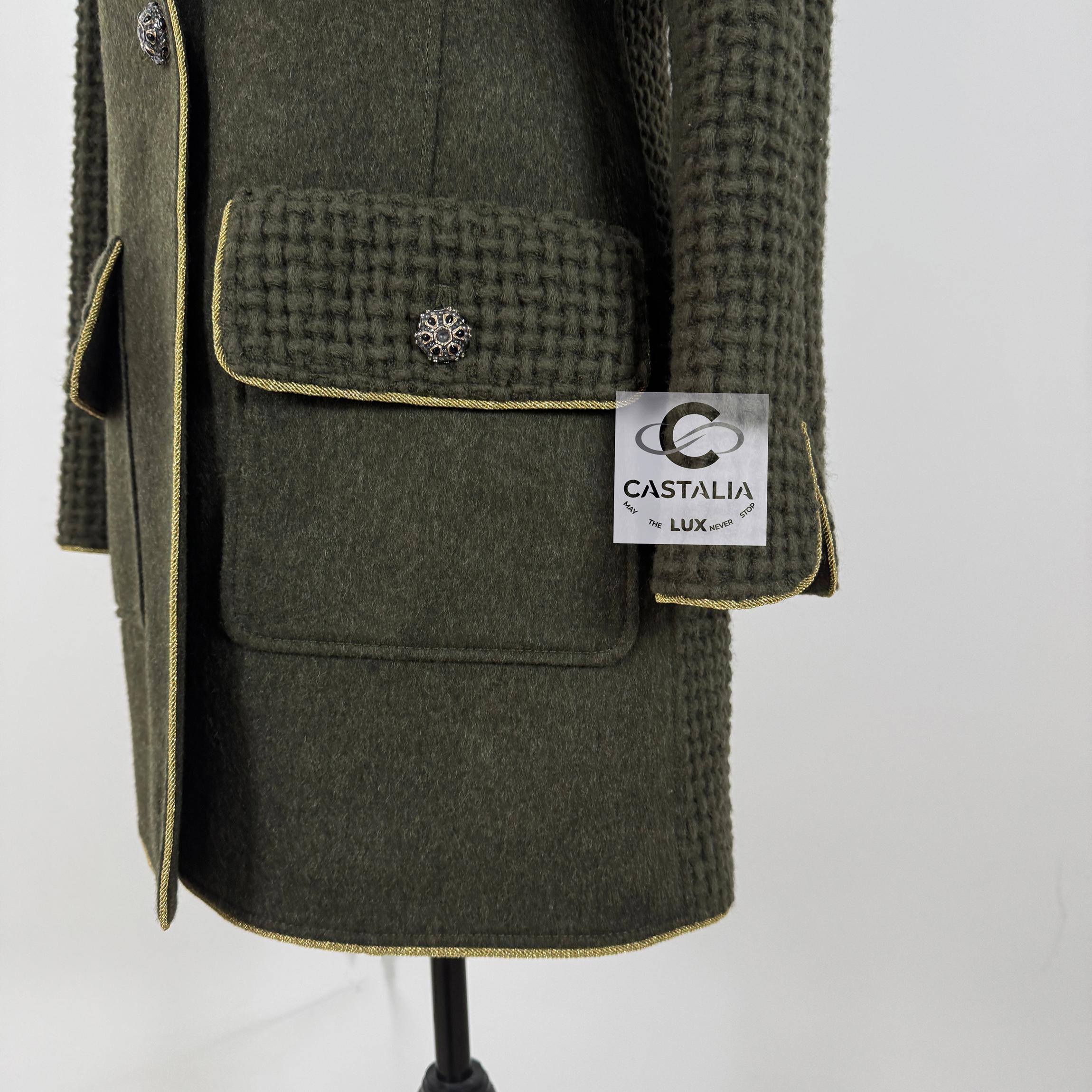 Chanel 9K$ Chris Jenner Style Runway Tweed Jacket 42 FR 7