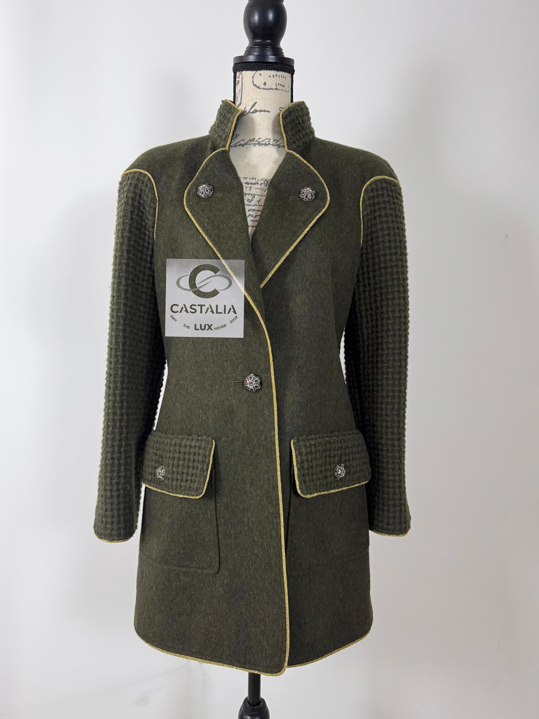 Chanel 9K$ Chris Jenner Style Runway Tweed Jacket 42 FR 8