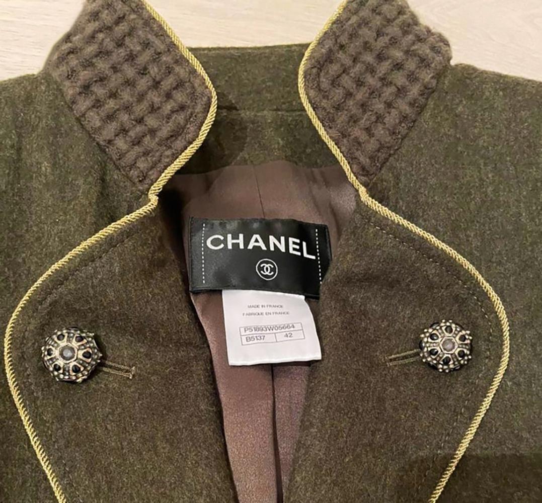 Chanel 9K$ Chris Jenner Style Runway Tweed Jacket 42 FR 14