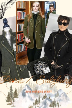 Chanel 9K$ Chris Jenner Style Runway Tweed Jacket 42 FR