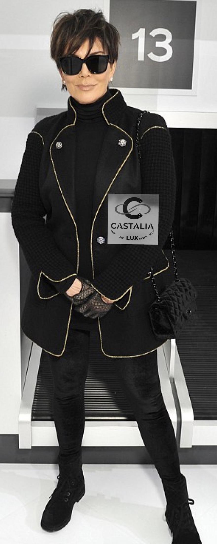 Women's or Men's Chanel 9K$ Chris Jenner Style Runway Tweed Jacket 42 FR