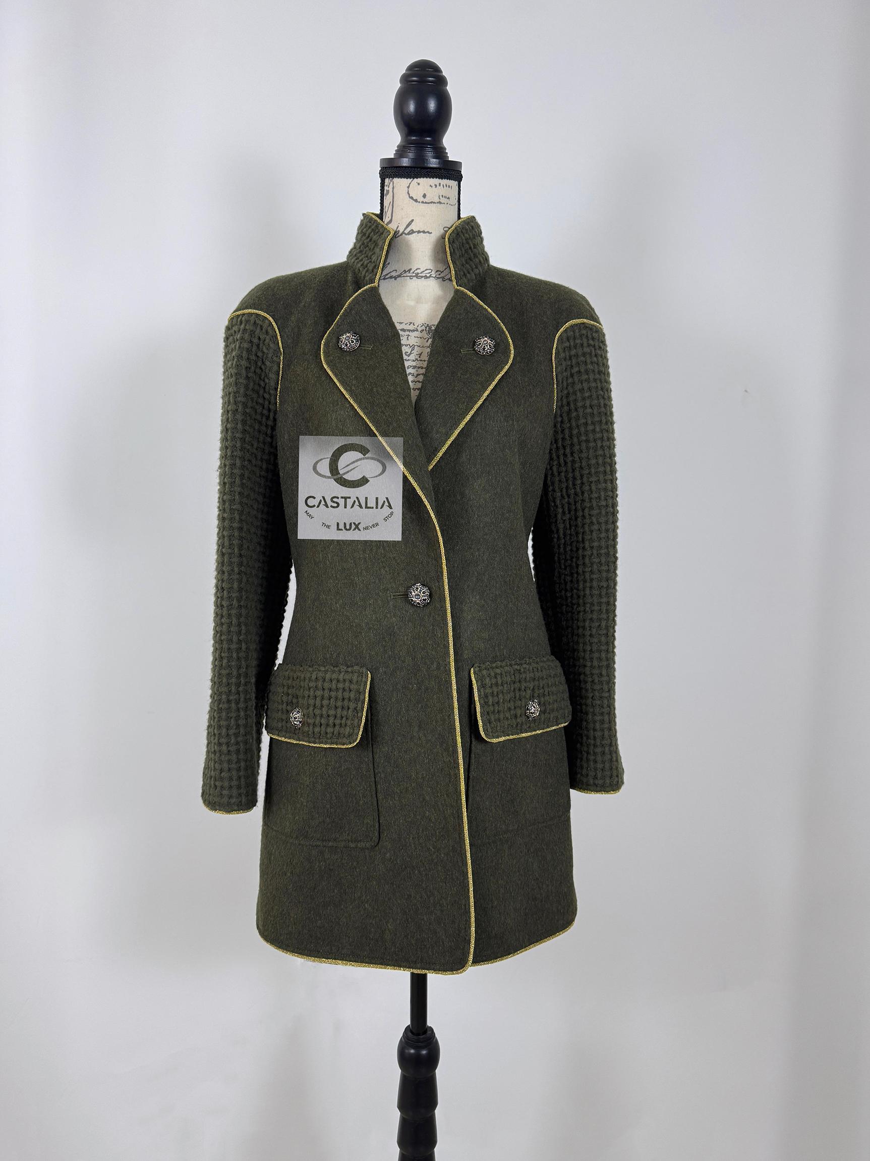 Chanel 9K$ Chris Jenner Style Runway Tweed Jacket 42 FR 1