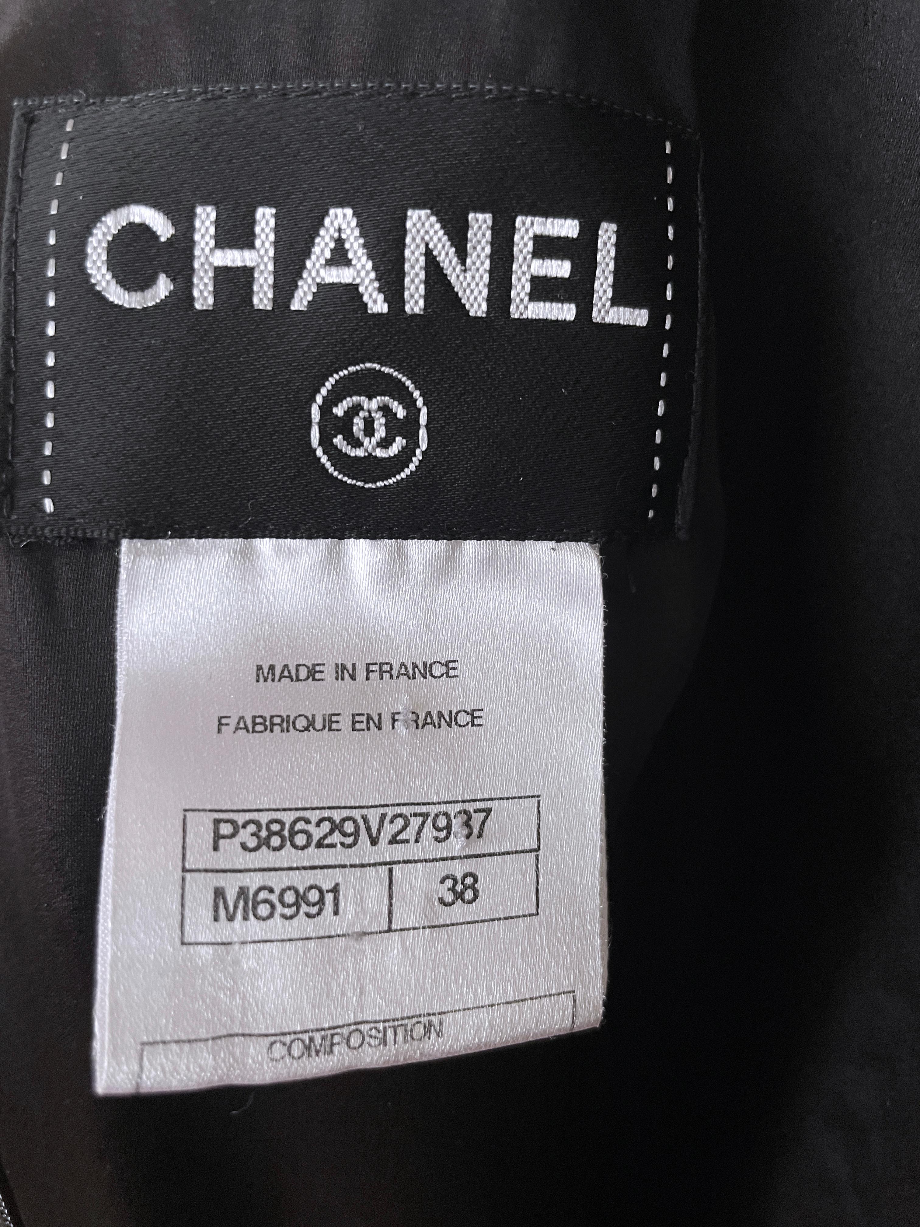 Chanel 9K$ Collectors Black Tweed Coat / Dress For Sale 3