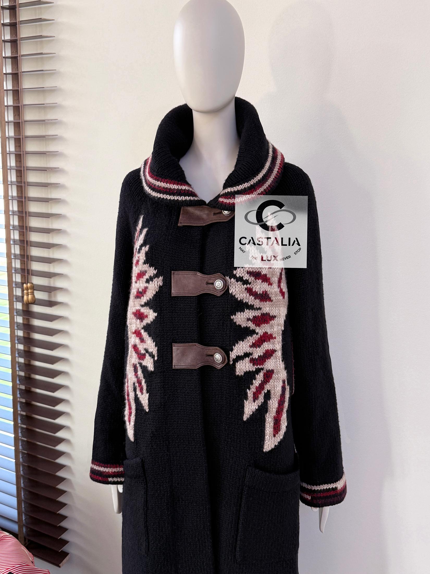 Chanel 9K$ Coleccionistas París / Dallas Pasarela Abrigo Cachemira 38 FR en venta 5