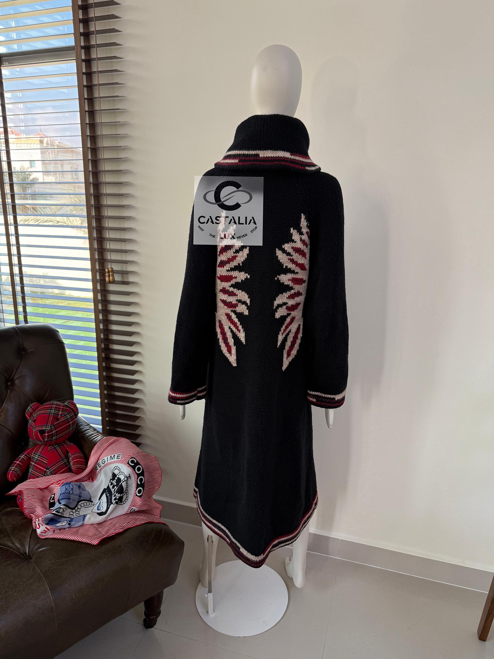 Chanel 9K$ Coleccionistas París / Dallas Pasarela Abrigo Cachemira 38 FR en venta 7