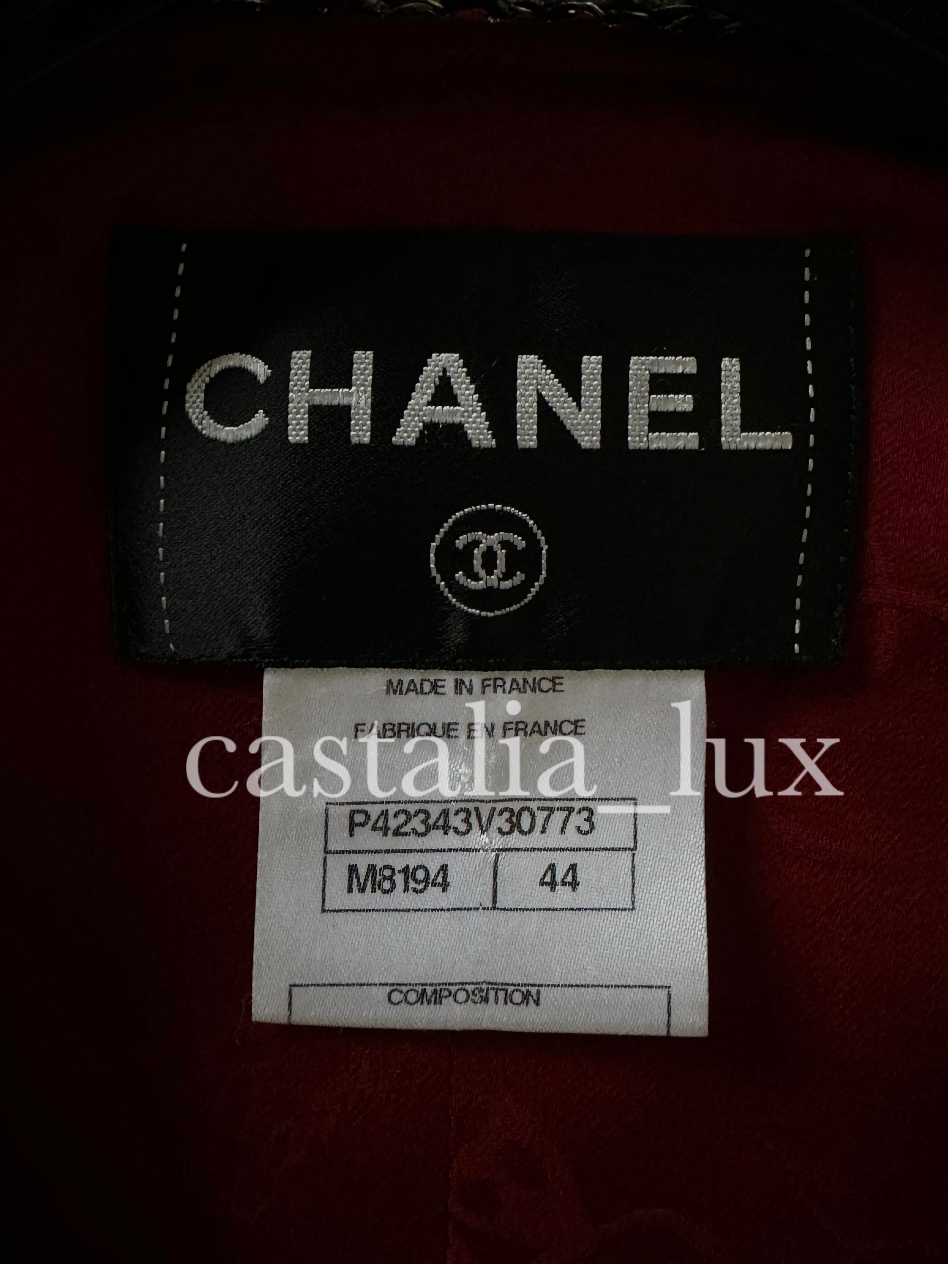 Chanel 9K$ Iconic CC Gripoix Buttons Lesage Tweed Jacket For Sale 13