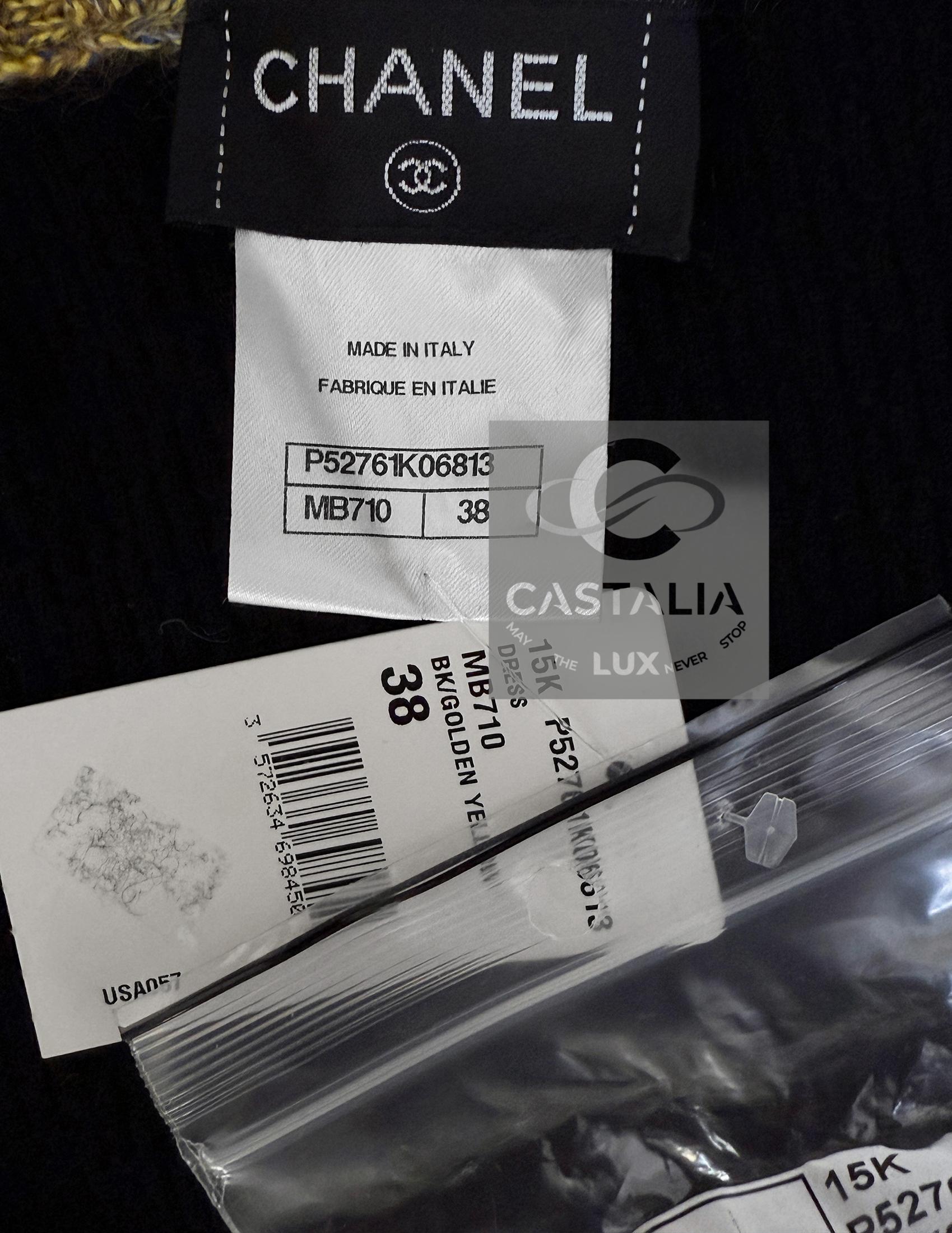 Chanel 9K$ Icónico Vestido Chaqueta Acolchada Coco Brasserie 38 FR en venta 12