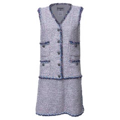 Chanel 9K$ Iconic Contemporary Art Tweed Dress 40 FR