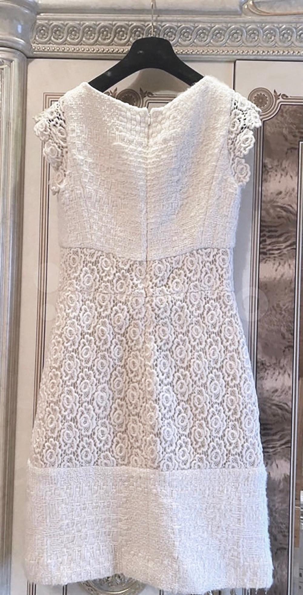Chanel 9K$ Lesage Tweed- und Stickerei-Kleid aus Tweed im Angebot 4