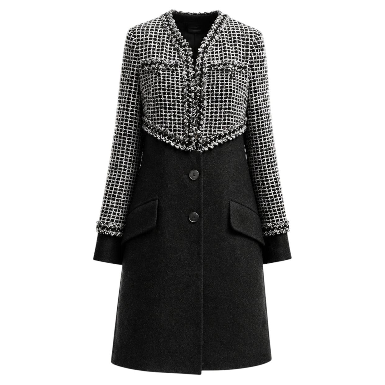 Chanel 9K$ Nuovo CC Gripoix Bottoni Artefatto Giacca Tweed 36 FR