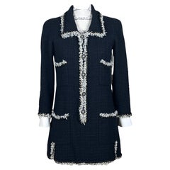 Chanel 9K New Chain Link Tweed Dress