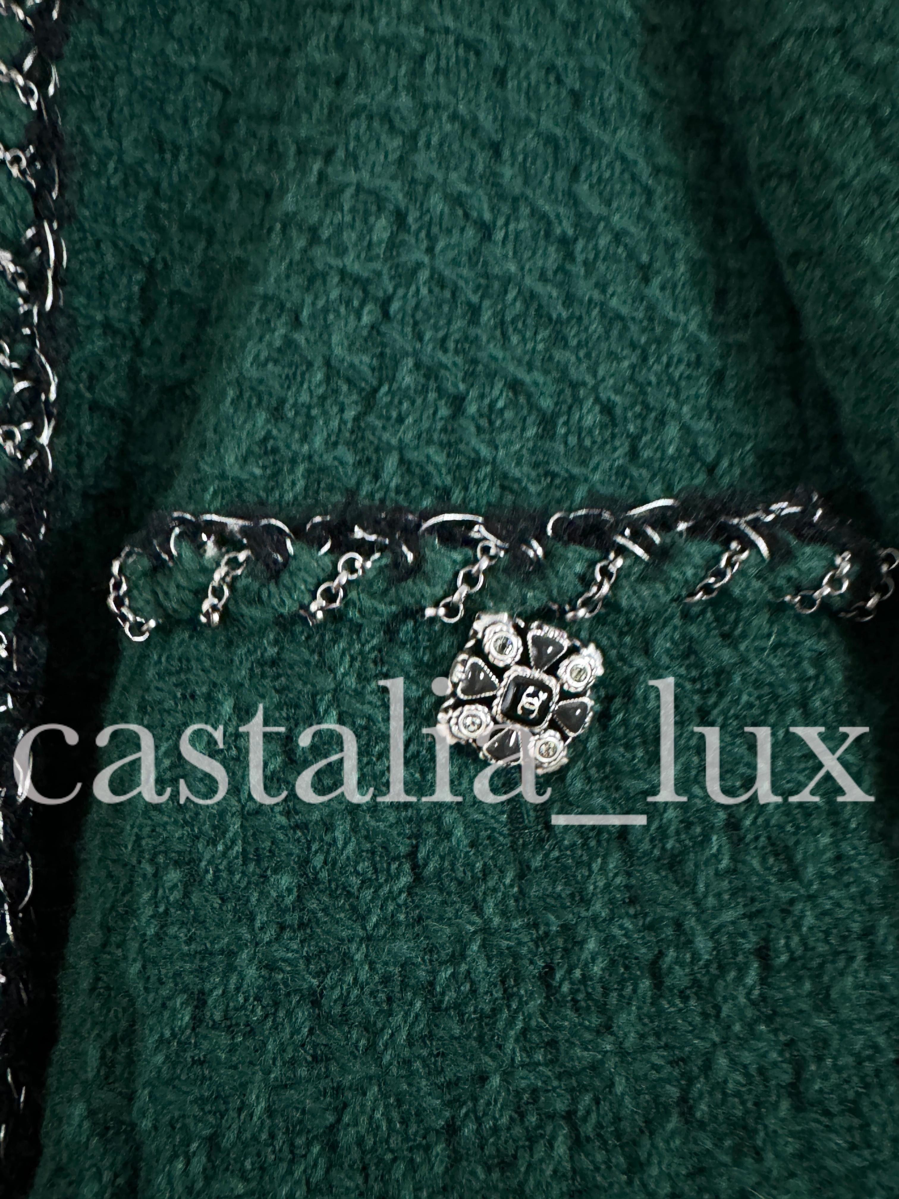 Chanel 9K$ New Chain Trim Jacket with Jewel Buttons 5